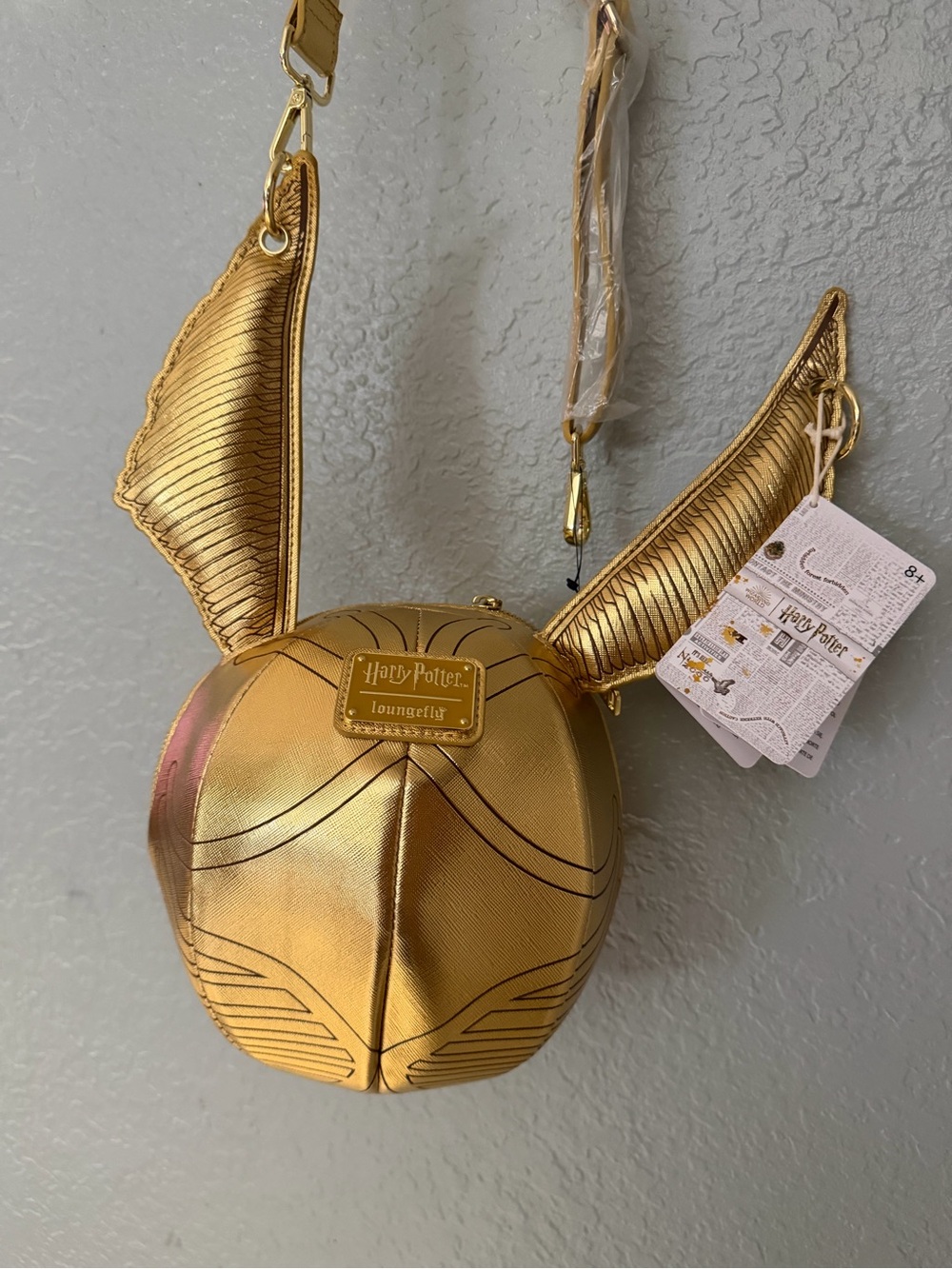Loungefly Harry Potter Golden Snitch Crossbody - Metallic Gold